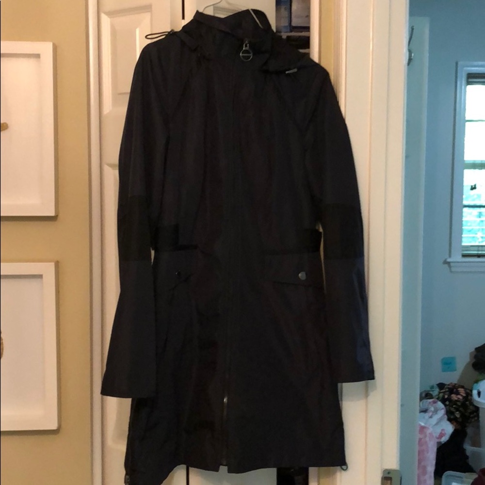Laundry designer raincoat with hood